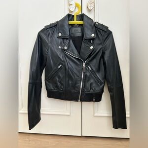 RUDSAK Premium Lamb Leather Moto Jacket - Black - XS - Mint Condition